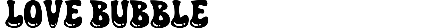 Love Bubble Font preview