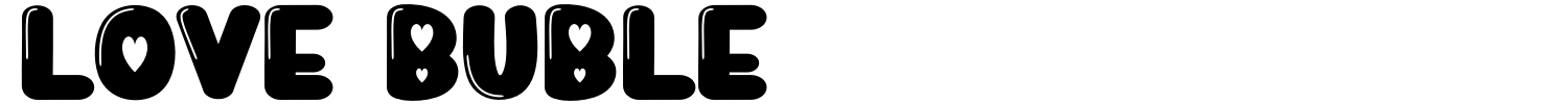 Love Buble Font preview