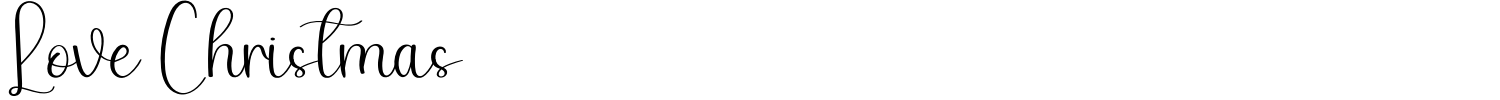 Love Christmas Font preview