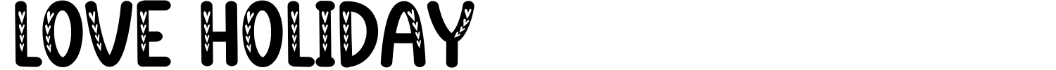 Love Holiday Font preview