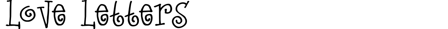 Love Letters Font preview