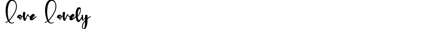 Love Lovely Font preview