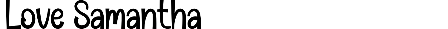 Love Samantha Font preview