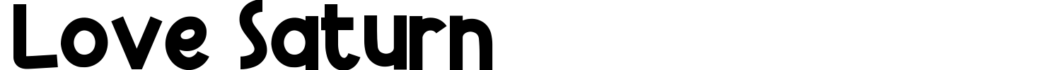 Love Saturn Font preview