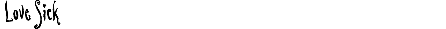 Love Sick Font preview