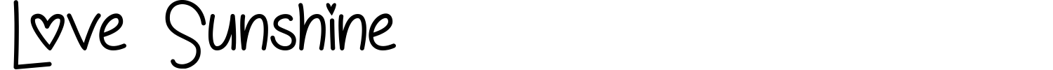 Love Sunshine Font preview
