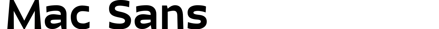 Mac Sans Font preview