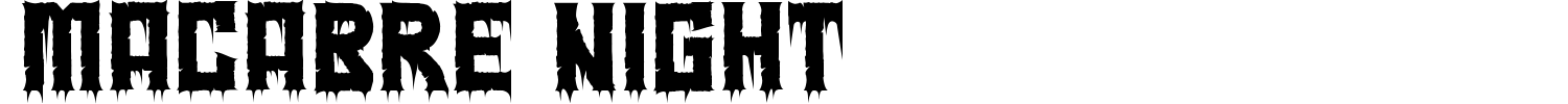 Macabre Night Font preview
