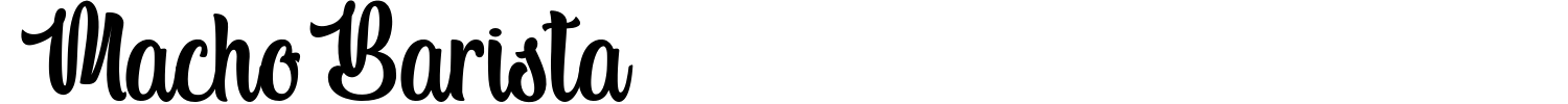 Macho Barista Font preview