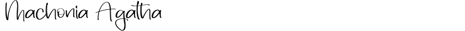 Machonia Agatha Font preview