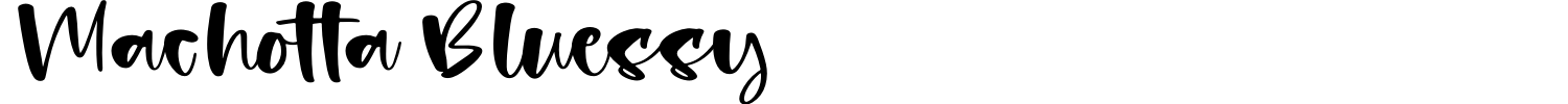 Machotta Bluessy Font preview