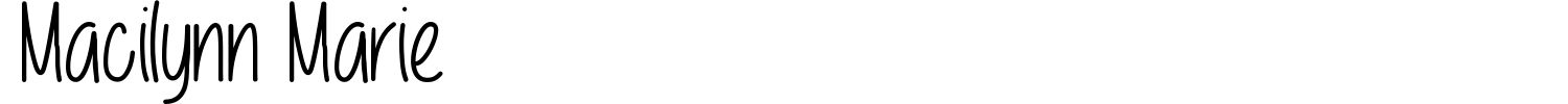 Macilynn Marie Font preview
