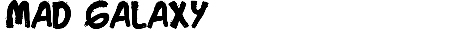 Mad Galaxy Font preview