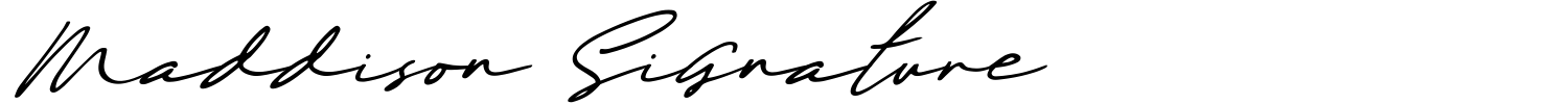 Maddison Signature Font preview