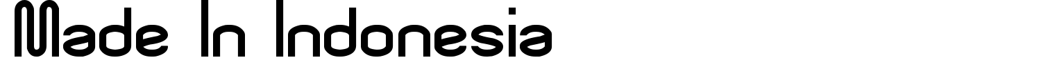 Made In Indonesia Font preview