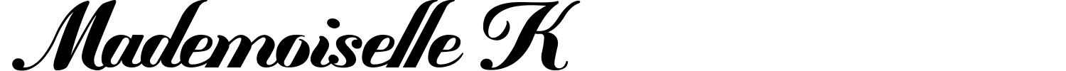 Mademoiselle K Font preview