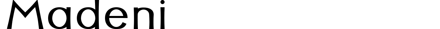 Madeni Font preview