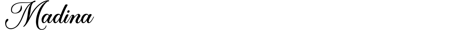 Madina Font preview