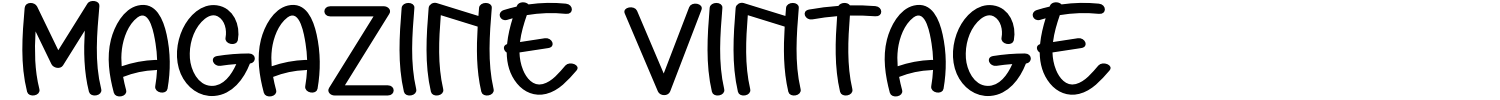 Magazine Vintage Font preview