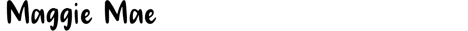 Maggie Mae Font preview