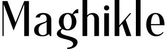 Maghikle Font preview
