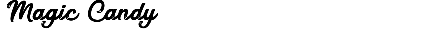 Magic Candy Font preview