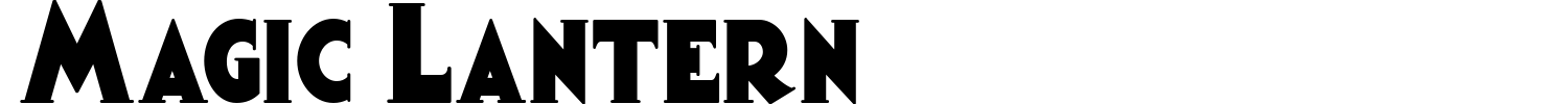 Magic Lantern Font preview