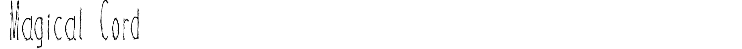 Magical Cord Font preview