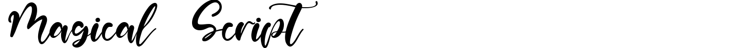 Magical Script Font preview