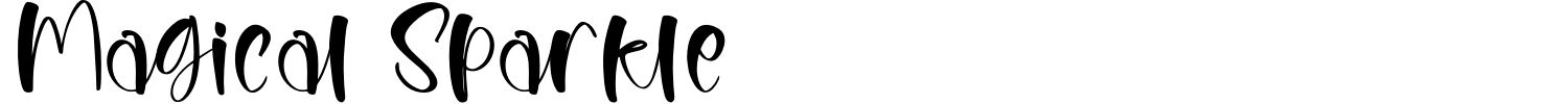 Magical Sparkle Font preview