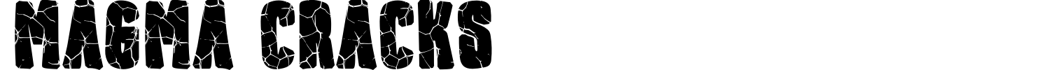 Magma Cracks Font preview
