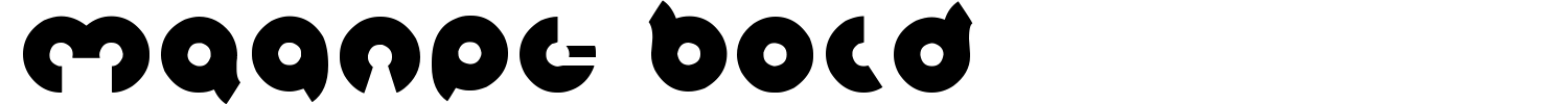 Magnet Bold Font preview