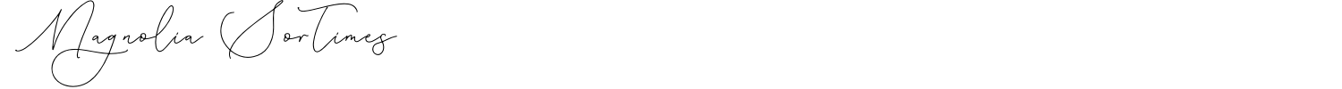 Magnolia Sortimes Font preview