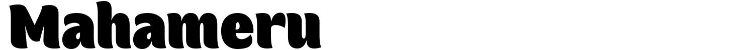 Mahameru Font preview