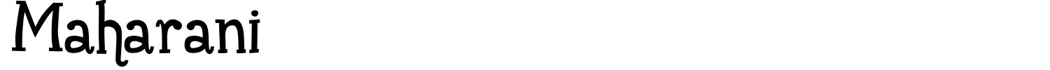 Maharani Font preview
