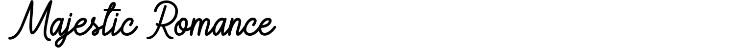 Majestic Romance Font preview