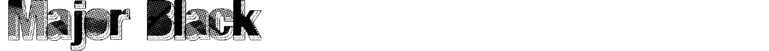 Major Black Font preview