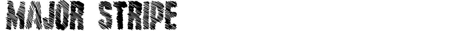 Major Stripe Font preview