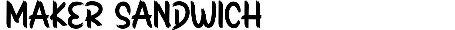 Maker Sandwich Font preview
