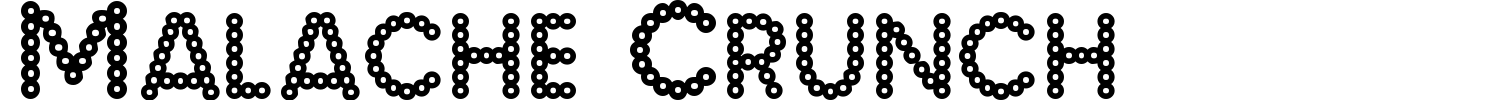 Malache Crunch Font preview