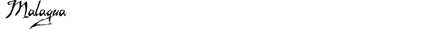 Malagua Font preview