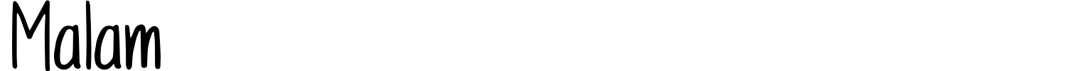 Malam Font preview
