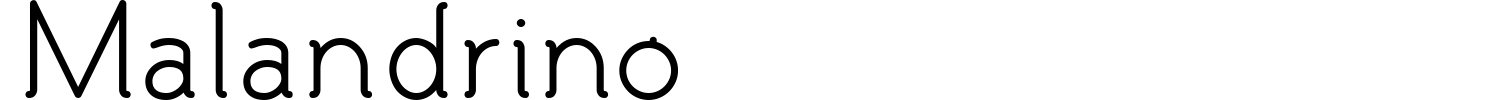 Malandrino Font preview