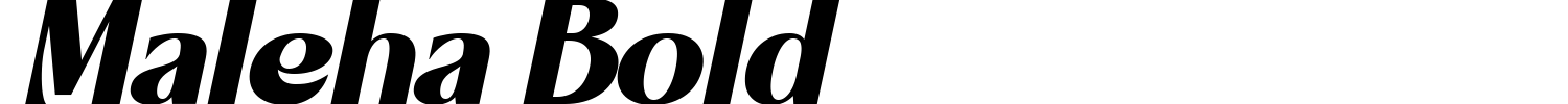 Maleha Bold Font preview