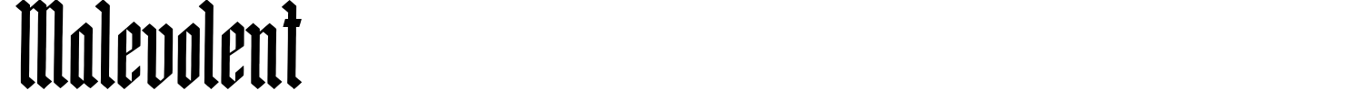 Malevolent Font preview