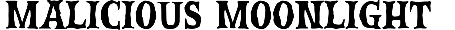 Malicious Moonlight Font preview