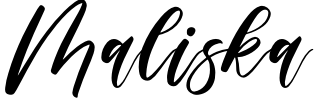 Maliska Font preview