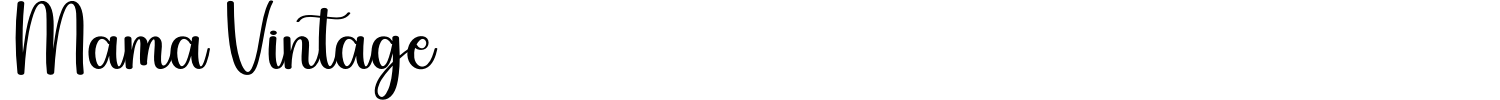 Mama Vintage Font preview