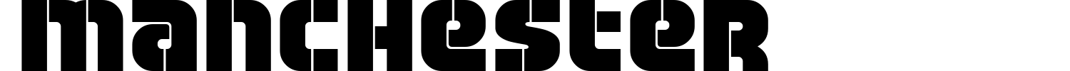Manchester Font preview
