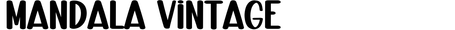 Mandala Vintage Font preview